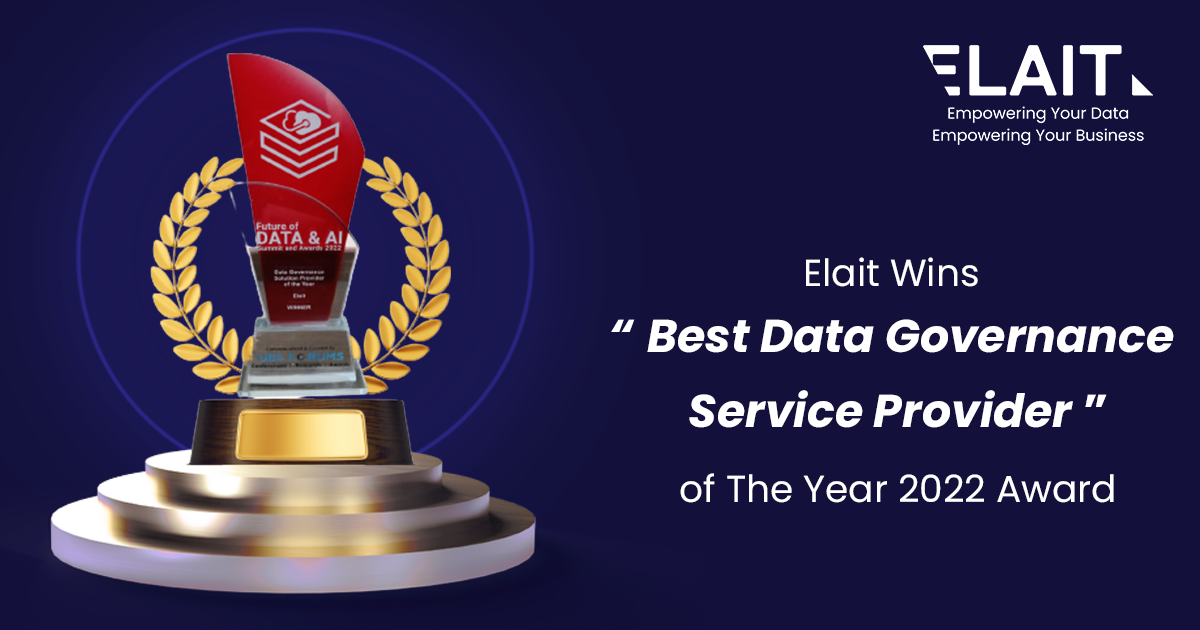 Elait Wins the “Best Data Governance Service Provider of The Year  Award 2022”